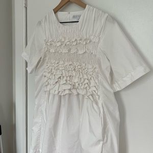 English Factory Ruffled White Dress